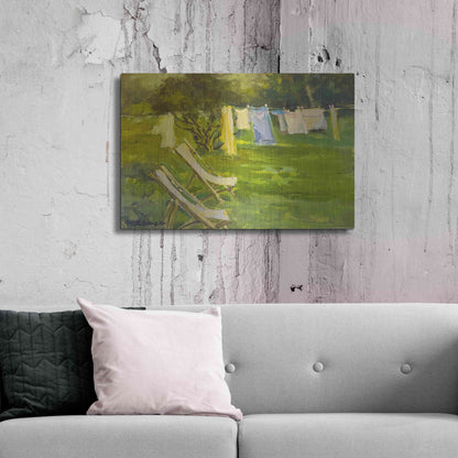 Luxe Metal Art 'French Lundry' by Allayn Stevens, Metal Wall Art,36x24
