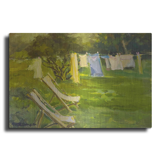 Luxe Metal Art 'French Lundry' by Allayn Stevens, Metal Wall Art