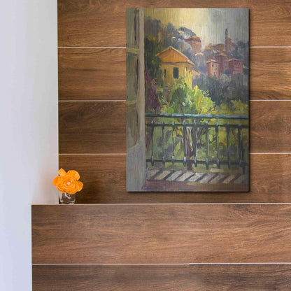 Luxe Metal Art 'French Window' by Allayn Stevens, Metal Wall Art,12x16