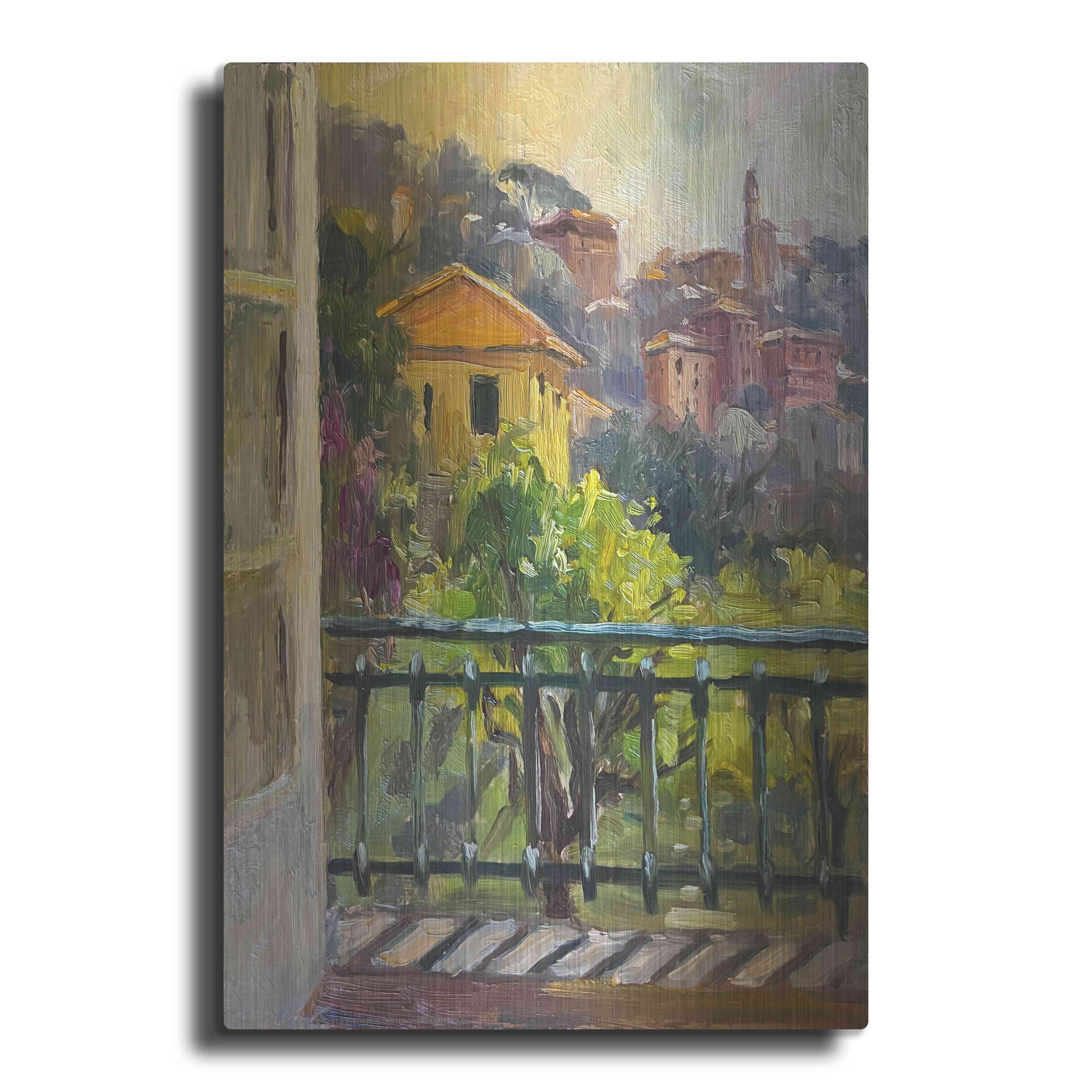 Luxe Metal Art 'French Window' by Allayn Stevens, Metal Wall Art