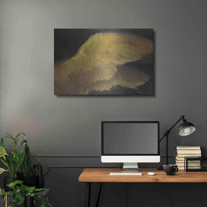 Luxe Metal Art 'Golden Wings 1' by Allayn Stevens, Metal Wall Art,36x24