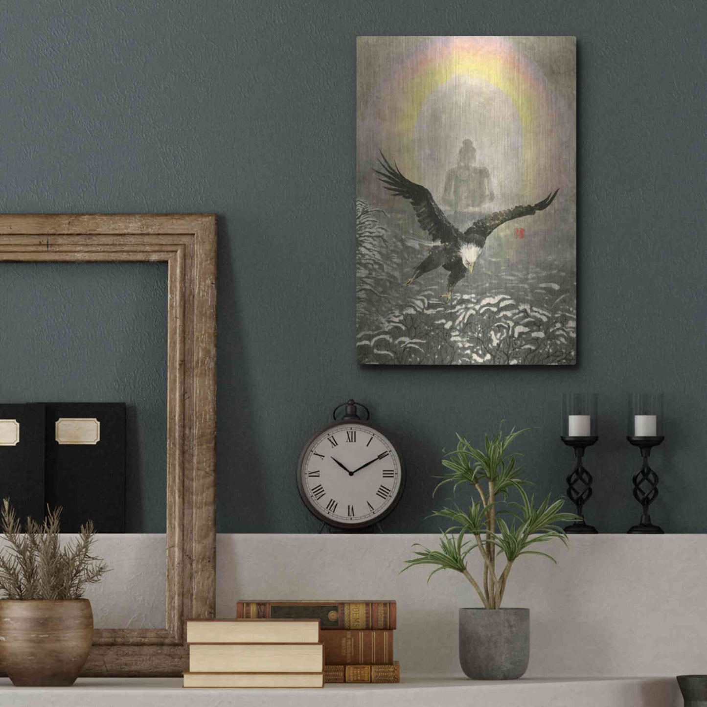 Luxe Metal Art 'Nirvana' by River Han, Metal Wall Art,12x16