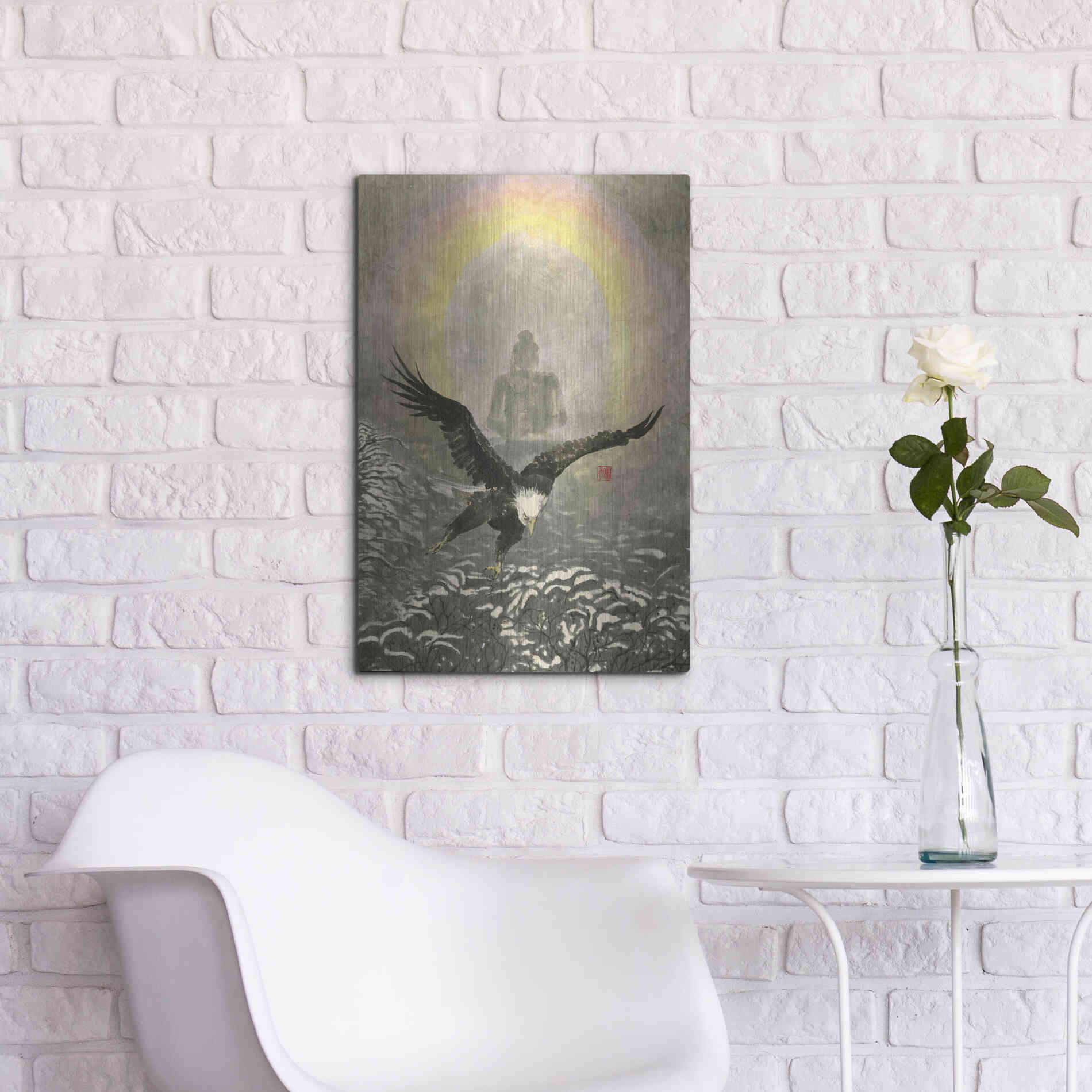 Luxe Metal Art 'Nirvana' by River Han, Metal Wall Art,16x24