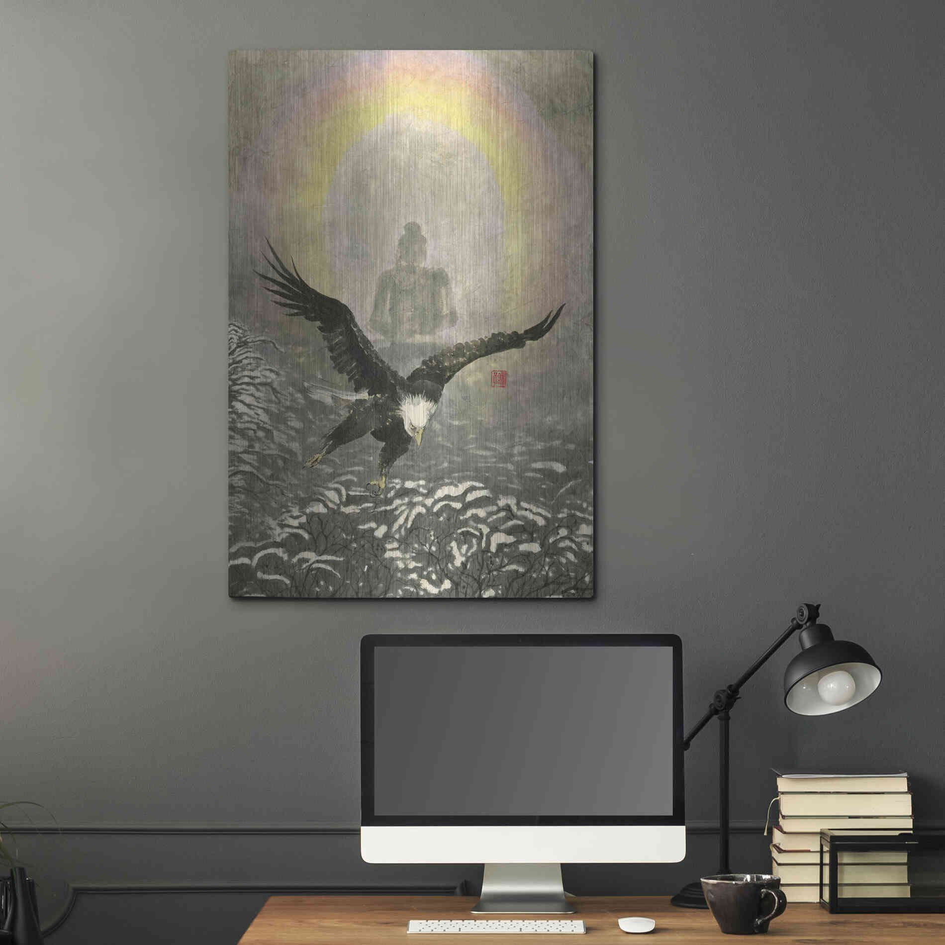 Luxe Metal Art 'Nirvana' by River Han, Metal Wall Art,24x36