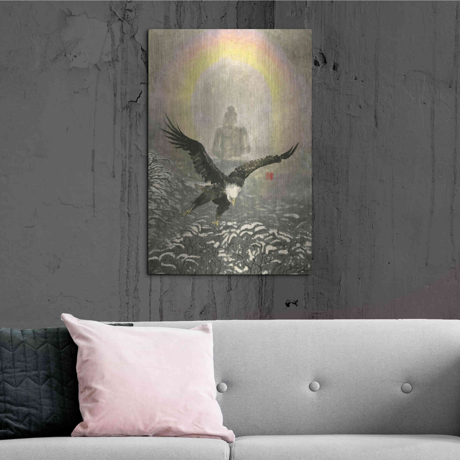 Luxe Metal Art 'Nirvana' by River Han, Metal Wall Art,24x36