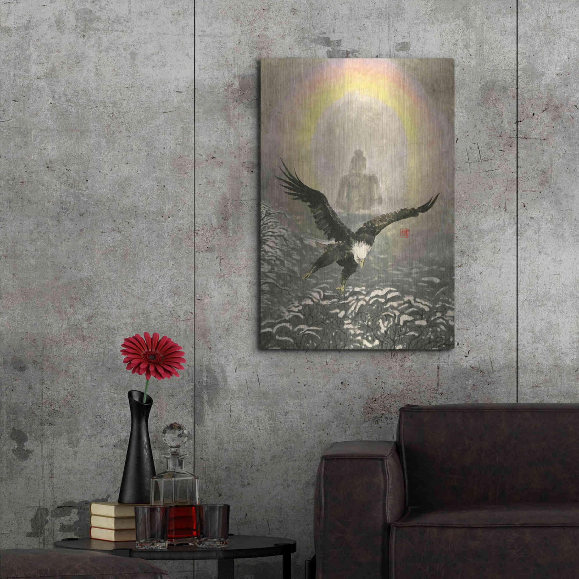 Luxe Metal Art 'Nirvana' by River Han, Metal Wall Art,24x36