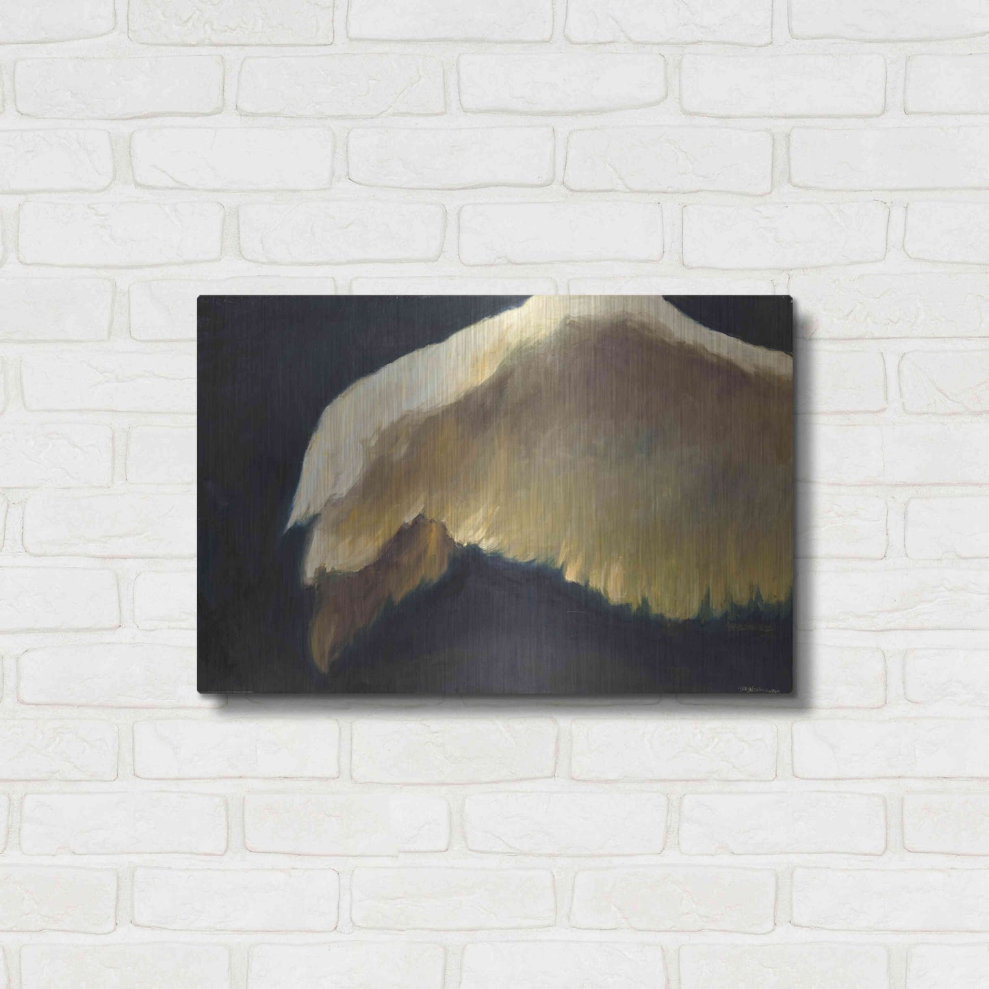 Luxe Metal Art 'Golden Wings 2' by Allayn Stevens, Metal Wall Art,24x16