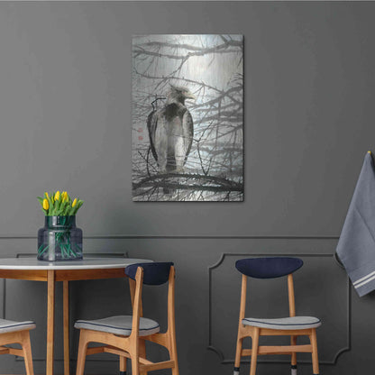 Luxe Metal Art 'Bird of Prey' by River Han, Metal Wall Art,24x36