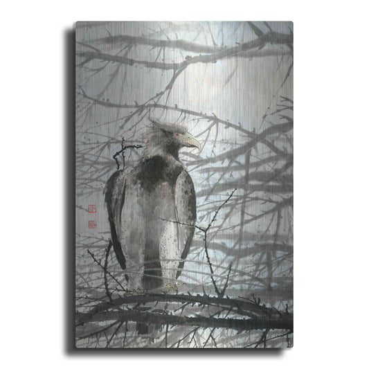 Luxe Metal Art 'Bird of Prey' by River Han, Metal Wall Art