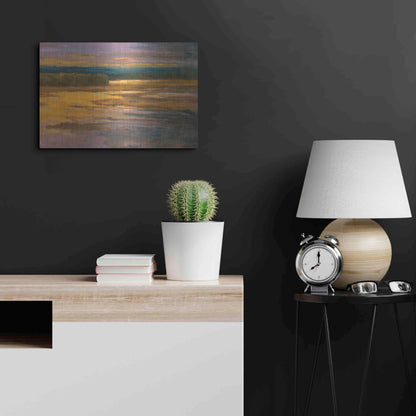 Luxe Metal Art 'Peaceful 2' by Allayn Stevens, Metal Wall Art,24x16