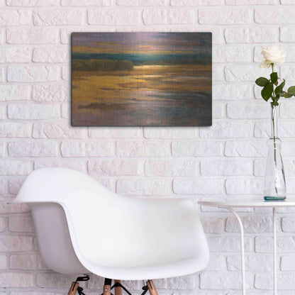 Luxe Metal Art 'Peaceful 2' by Allayn Stevens, Metal Wall Art,24x16