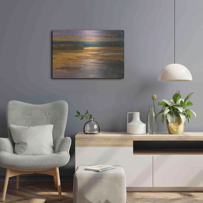 Luxe Metal Art 'Peaceful 2' by Allayn Stevens, Metal Wall Art,24x16