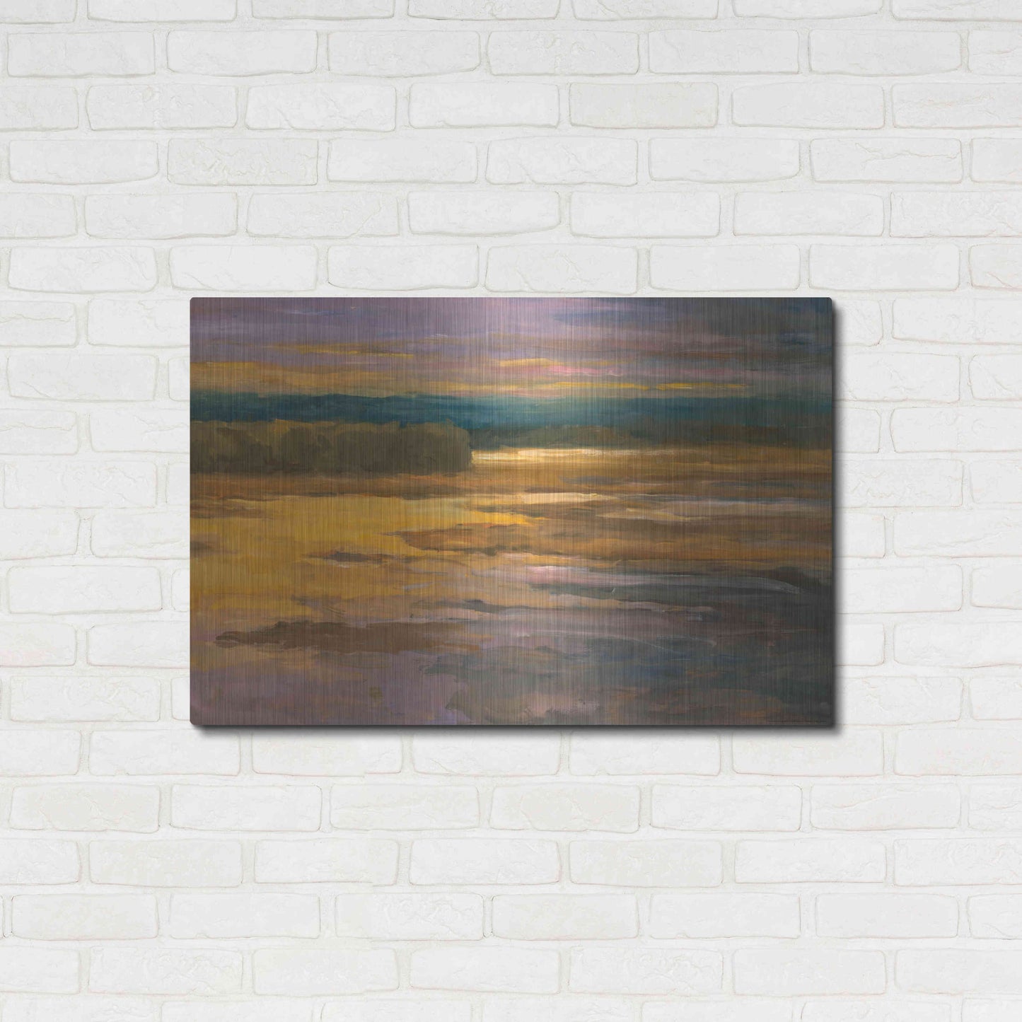 Luxe Metal Art 'Peaceful 2' by Allayn Stevens, Metal Wall Art,36x24