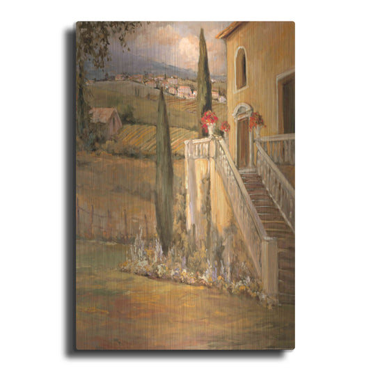 Luxe Metal Art 'Italian Villa 2' by Allayn Stevens, Metal Wall Art