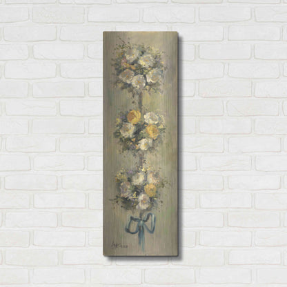 Luxe Metal Art 'Topiary Bouquet 1' by Allayn Stevens, Metal Wall Art,12x36