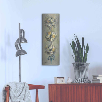 Luxe Metal Art 'Topiary Bouquet 1' by Allayn Stevens, Metal Wall Art,12x36