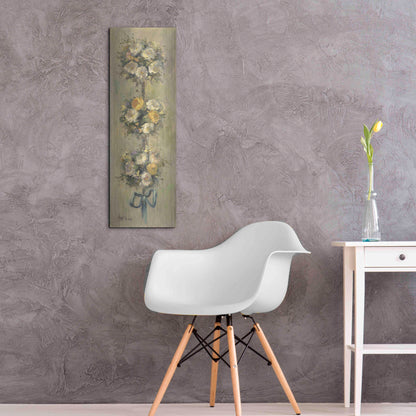 Luxe Metal Art 'Topiary Bouquet 1' by Allayn Stevens, Metal Wall Art,12x36