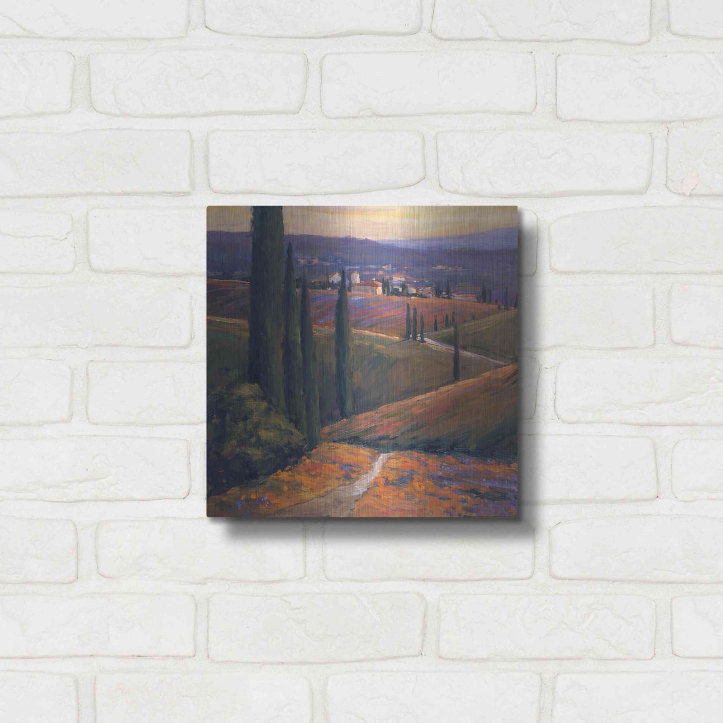 Luxe Metal Art 'Afternoon 1' by Allayn Stevens, Metal Wall Art,12x12