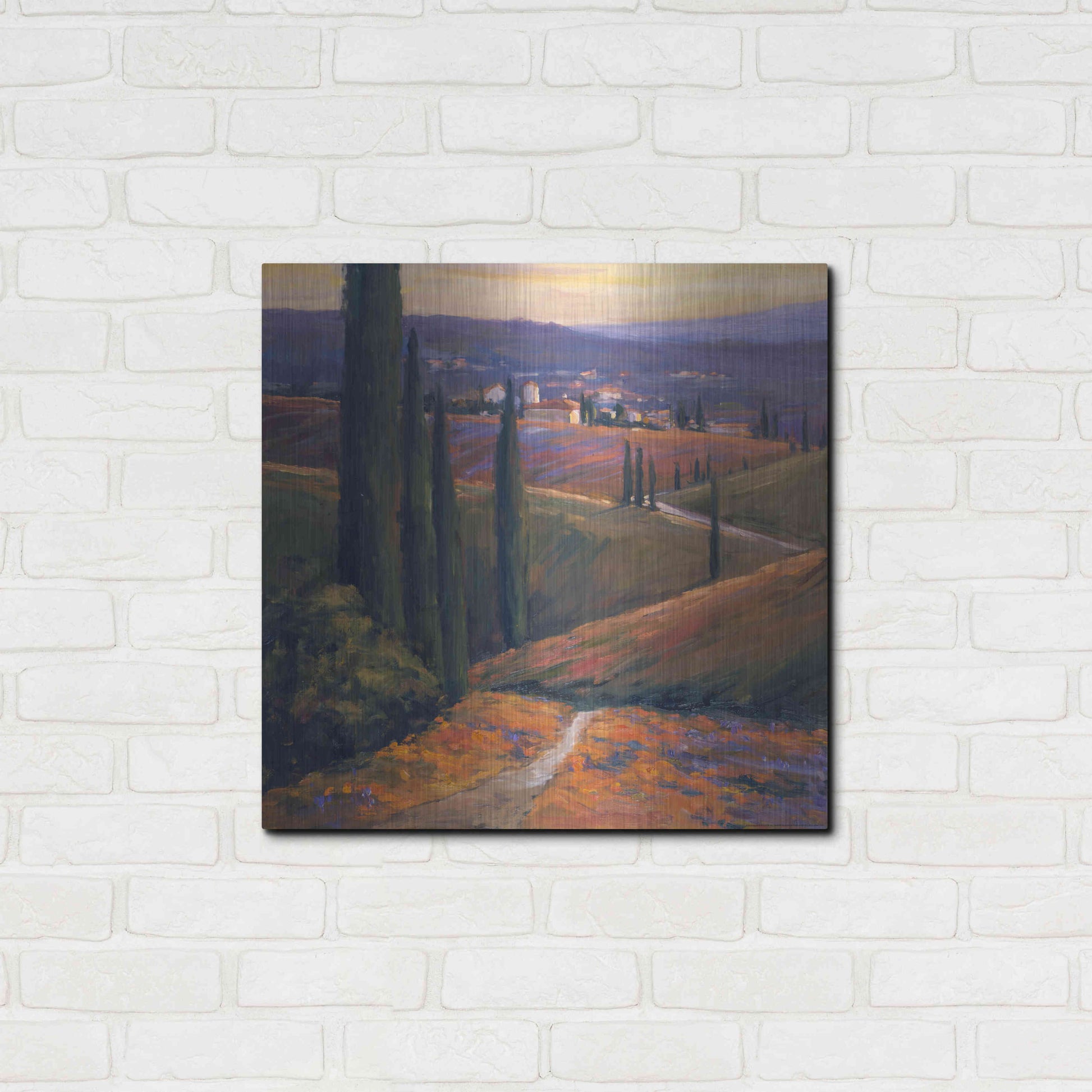 Luxe Metal Art 'Afternoon 1' by Allayn Stevens, Metal Wall Art,24x24