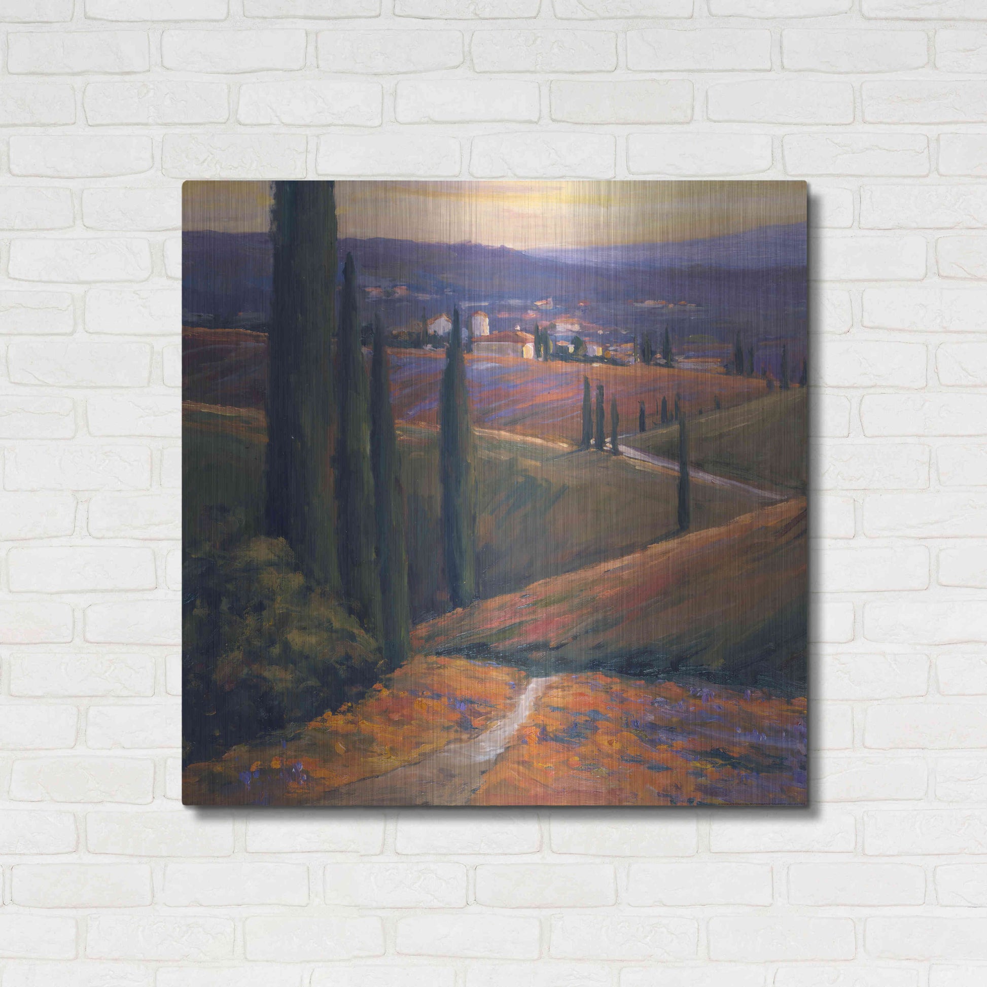 Luxe Metal Art 'Afternoon 1' by Allayn Stevens, Metal Wall Art,36x36