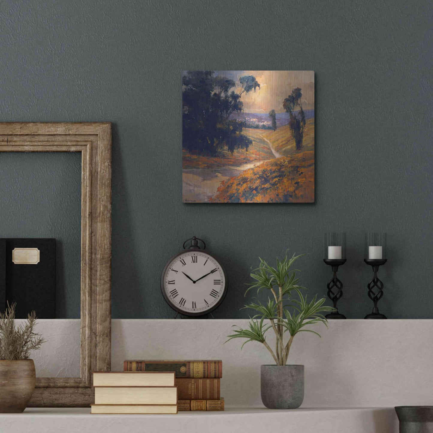 Luxe Metal Art 'Afternoon 2' by Allayn Stevens, Metal Wall Art,12x12