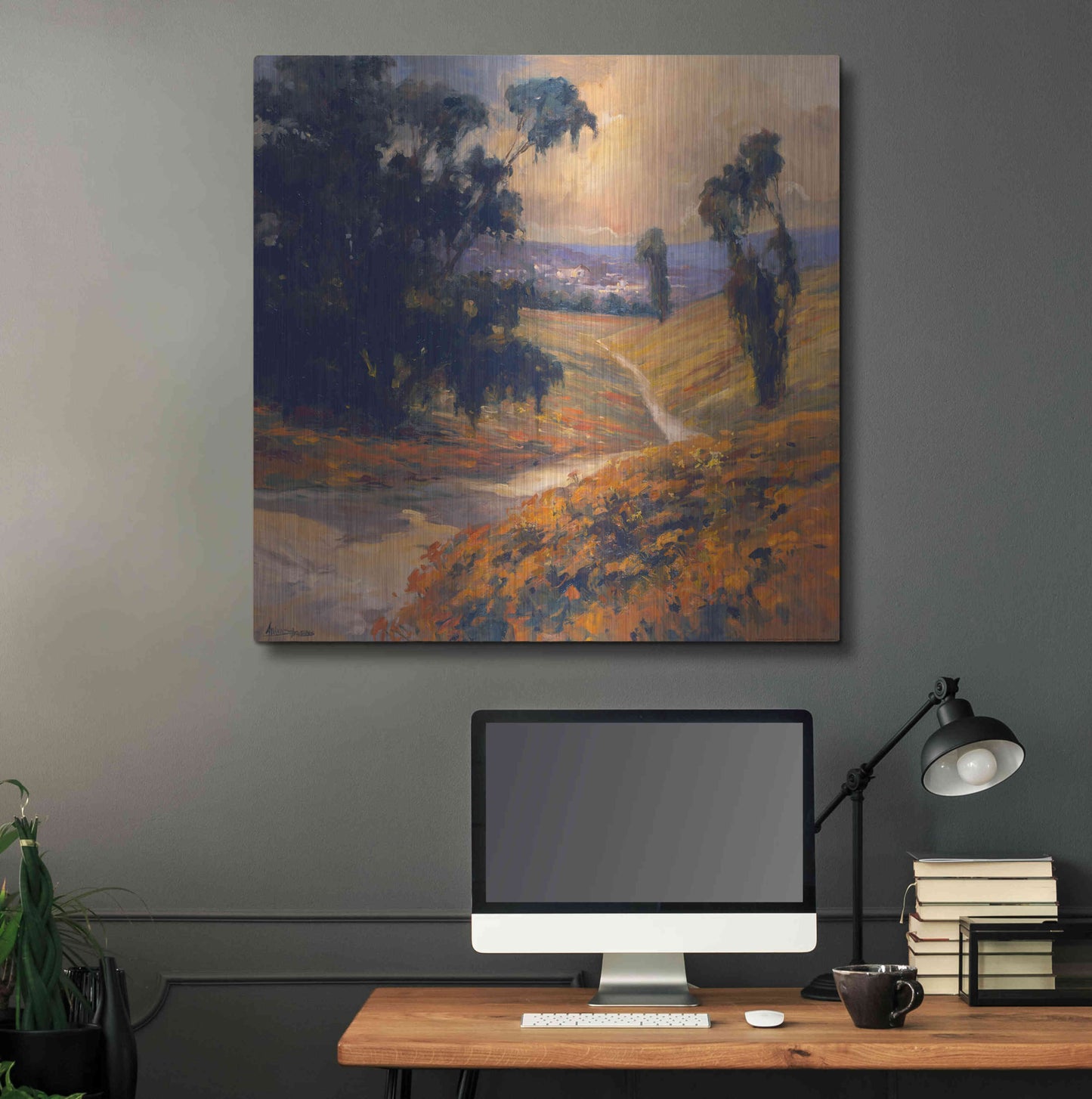 Luxe Metal Art 'Afternoon 2' by Allayn Stevens, Metal Wall Art,36x36