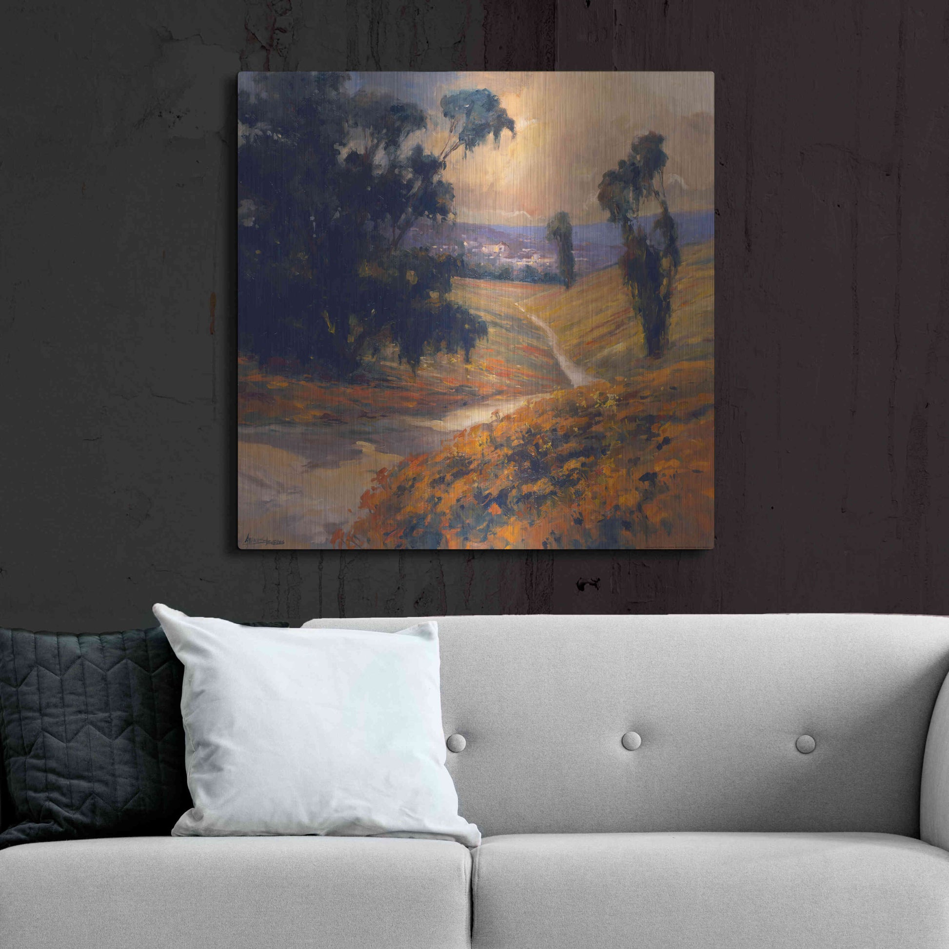 Luxe Metal Art 'Afternoon 2' by Allayn Stevens, Metal Wall Art,36x36