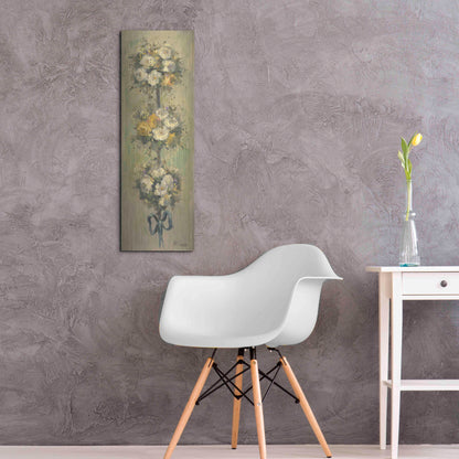Luxe Metal Art 'Topiary Bouquet 2' by Allayn Stevens, Metal Wall Art,12x36