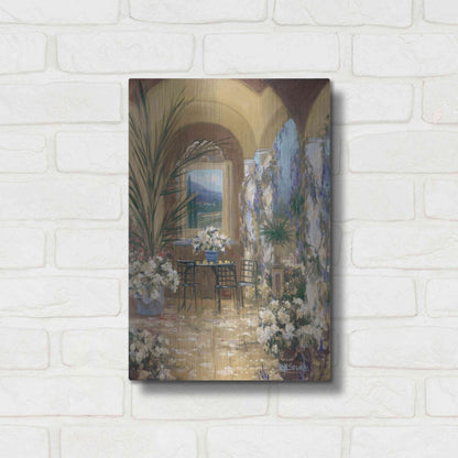 Luxe Metal Art 'The Veranda 1' by Allayn Stevens, Metal Wall Art,12x16