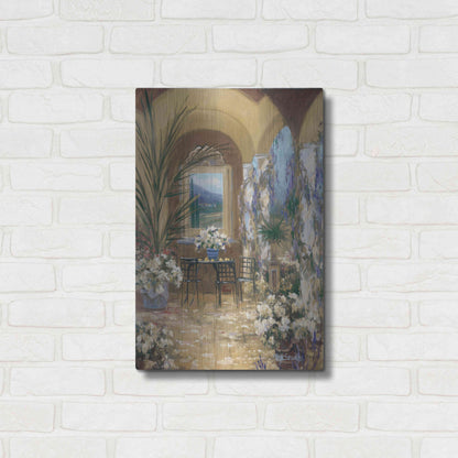 Luxe Metal Art 'The Veranda 1' by Allayn Stevens, Metal Wall Art,16x24