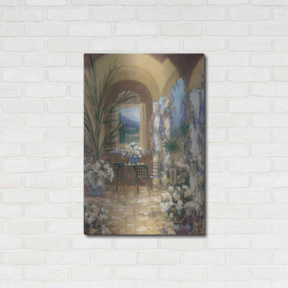 Luxe Metal Art 'The Veranda 1' by Allayn Stevens, Metal Wall Art,24x36