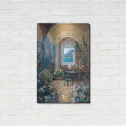 Luxe Metal Art 'The Veranda 2' by Allayn Stevens, Metal Wall Art,24x36