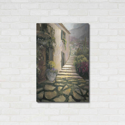 Luxe Metal Art 'Sunlit Villa II' by Allayn Stevens, Metal Wall Art,24x36