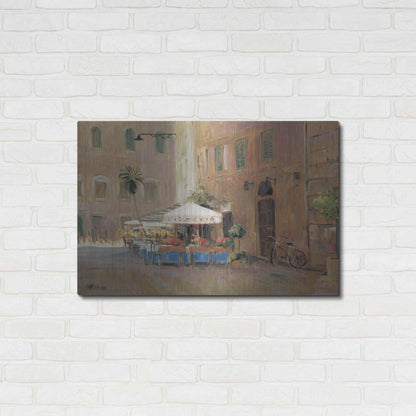 Luxe Metal Art 'Cafe Roma' by Allayn Stevens, Metal Wall Art,36x24