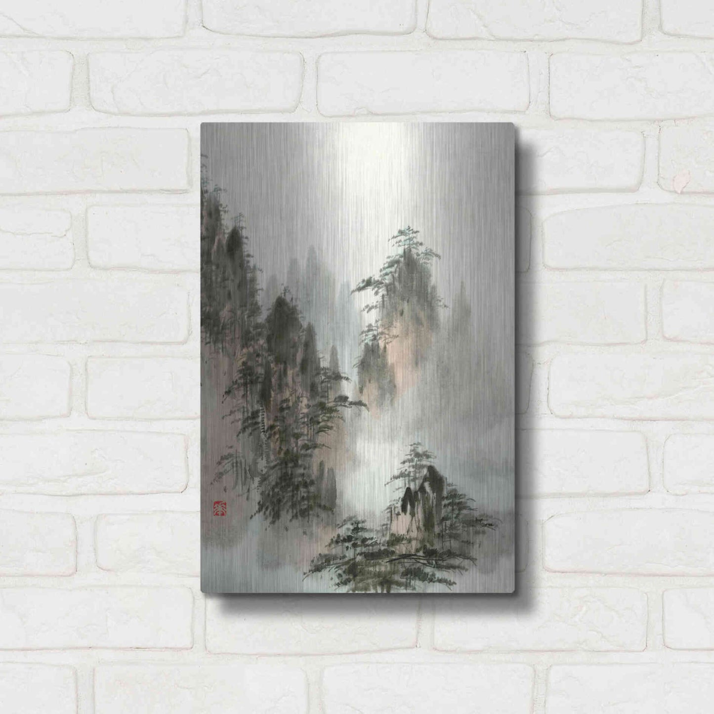 Luxe Metal Art 'Qi' by River Han, Metal Wall Art,12x16