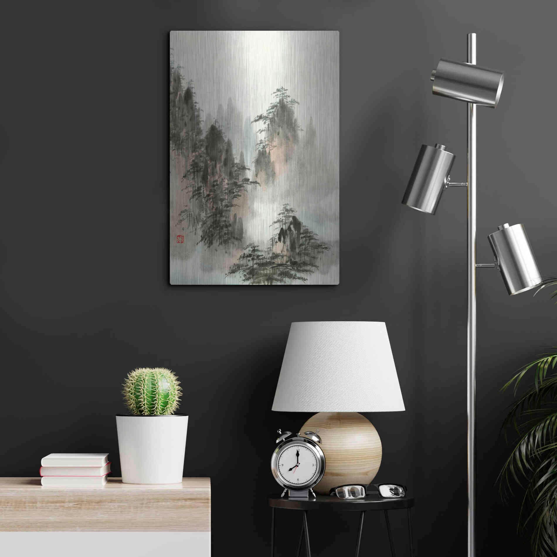 Luxe Metal Art 'Qi' by River Han, Metal Wall Art,16x24