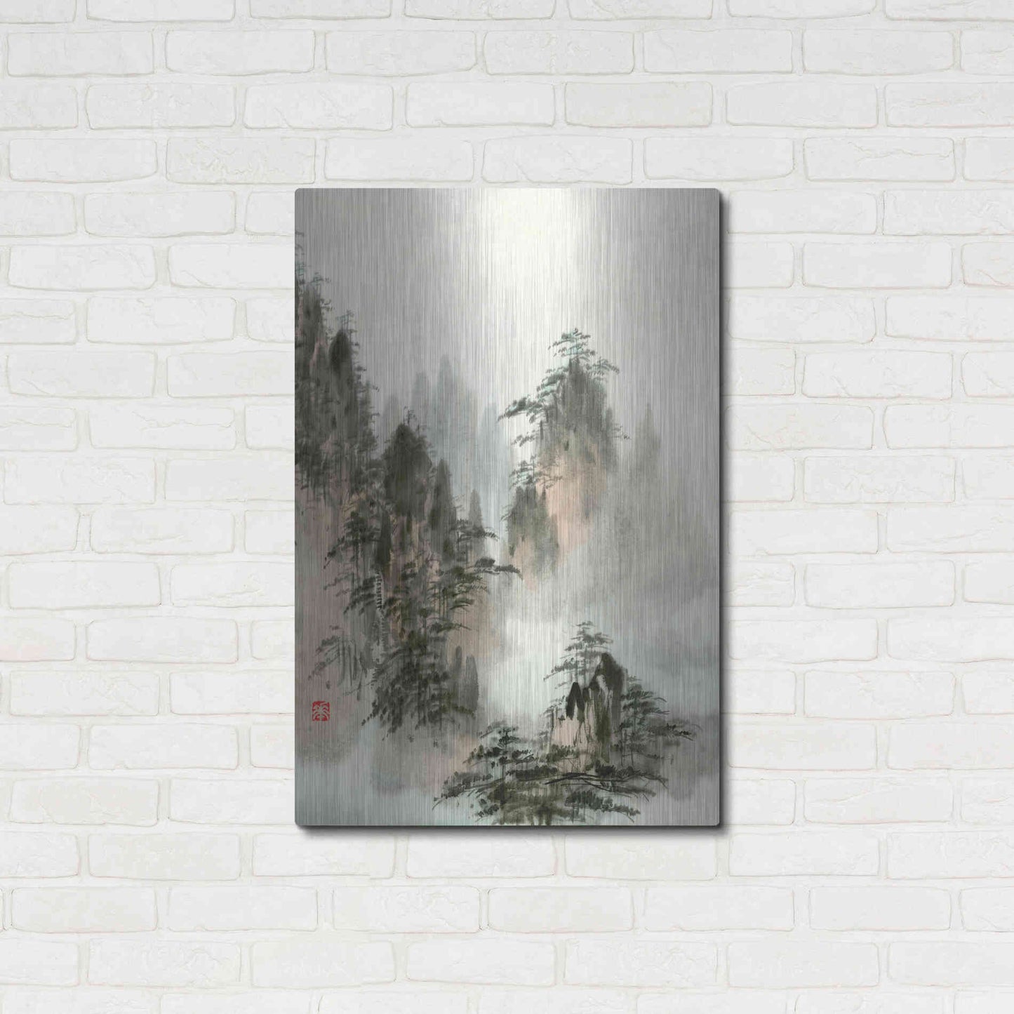 Luxe Metal Art 'Qi' by River Han, Metal Wall Art,24x36