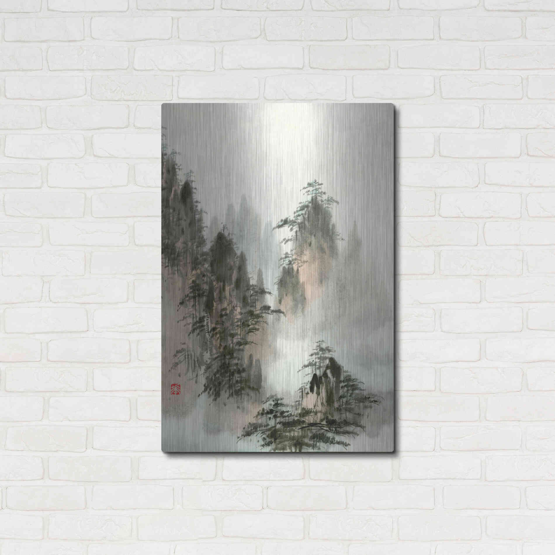 Luxe Metal Art 'Qi' by River Han, Metal Wall Art,24x36