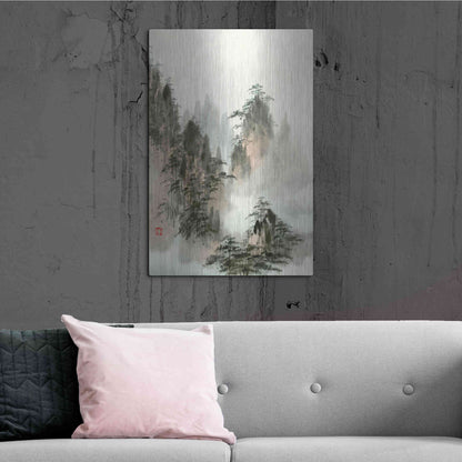 Luxe Metal Art 'Qi' by River Han, Metal Wall Art,24x36