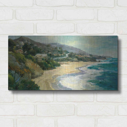 Luxe Metal Art 'Seaside Cove' by Allayn Stevens, Metal Wall Art,24x12