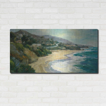 Luxe Metal Art 'Seaside Cove' by Allayn Stevens, Metal Wall Art,48x24