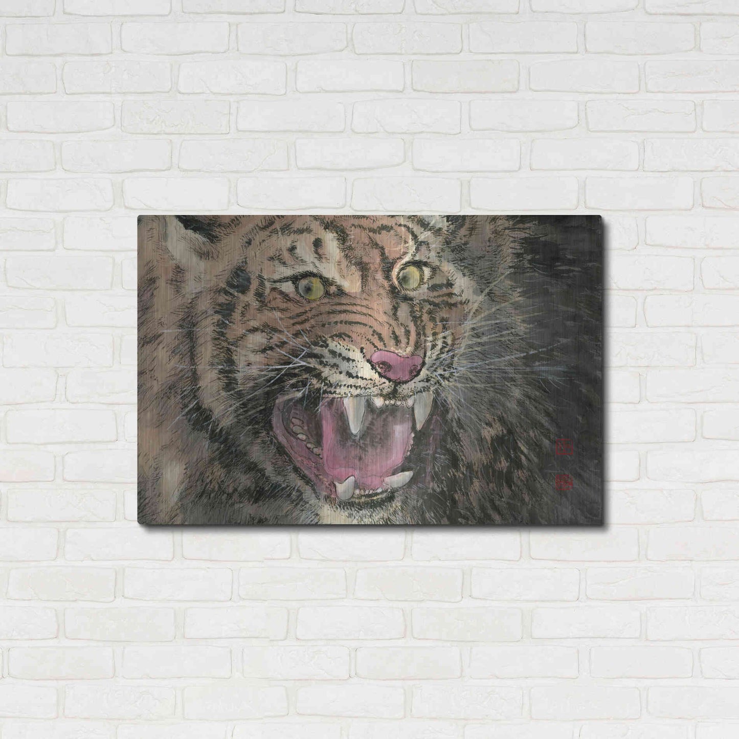 Luxe Metal Art 'Rage' by River Han, Metal Wall Art,36x24