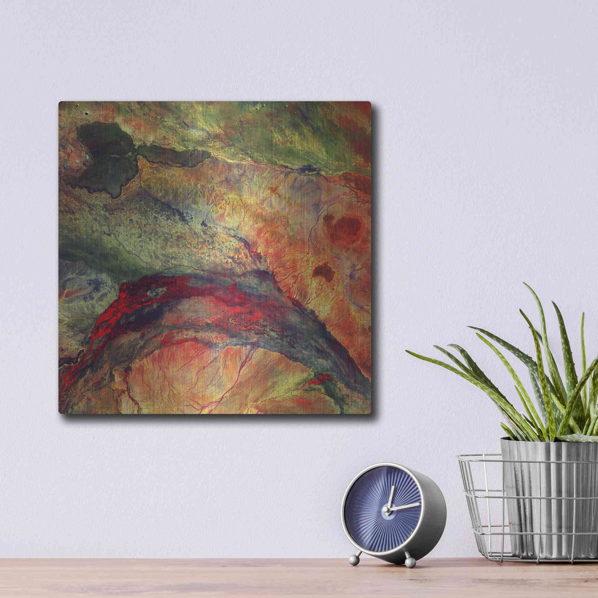 Luxe Metal Art 'Earth As Art: The Lorian Swamp' Metal Wall Art,12x12