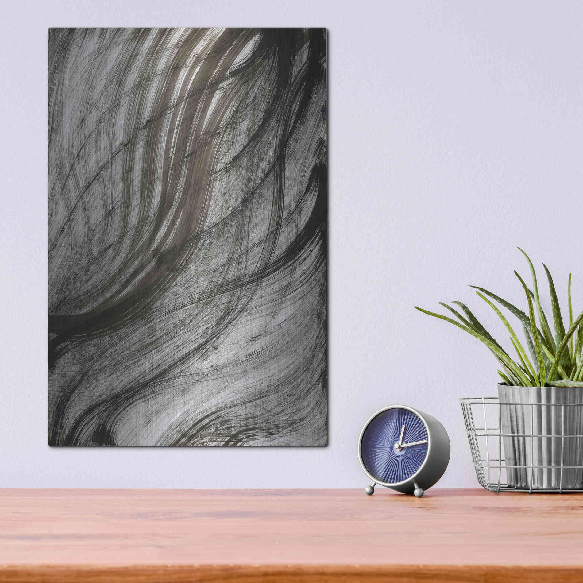 Luxe Metal Art 'Sandstorm' Metal Wall Art,12x16