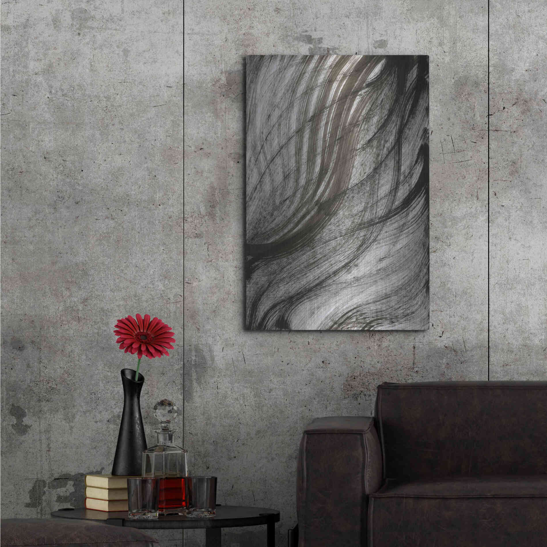 Luxe Metal Art 'Sandstorm' Metal Wall Art,24x36