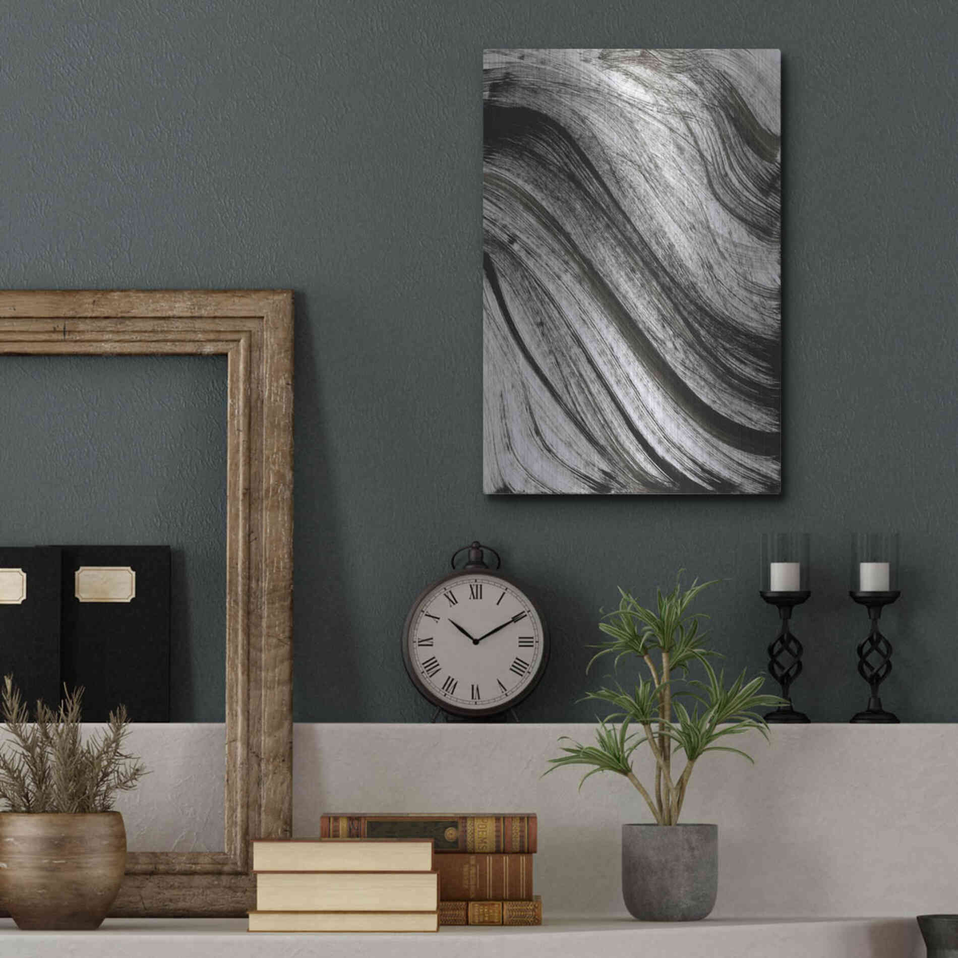 Luxe Metal Art 'Avalanche' Metal Wall Art,12x16