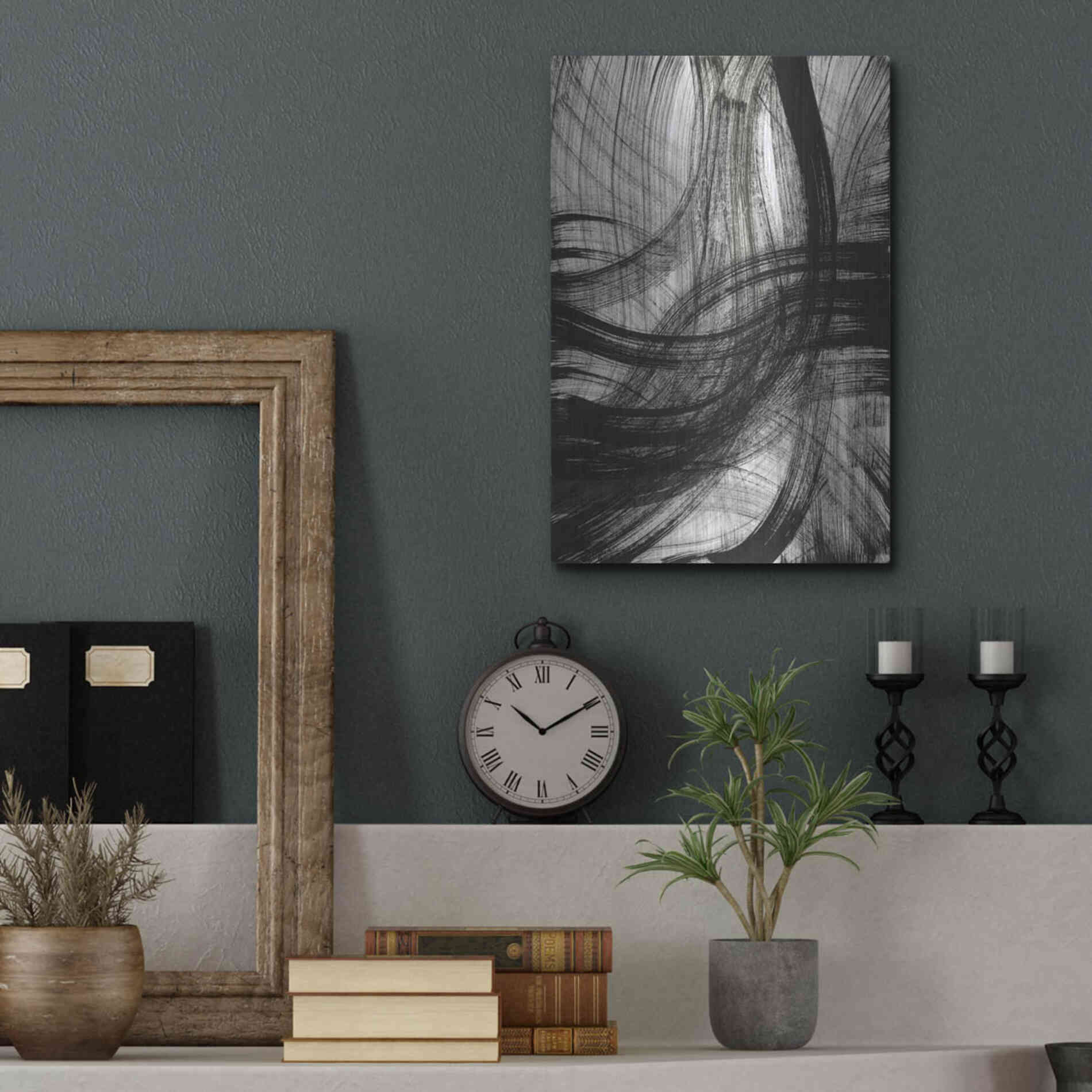 Luxe Metal Art 'Hurricane' Metal Wall Art,12x16