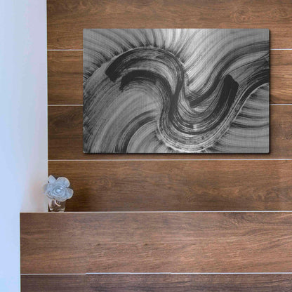 Luxe Metal Art 'Cyclone' Metal Wall Art,16x12