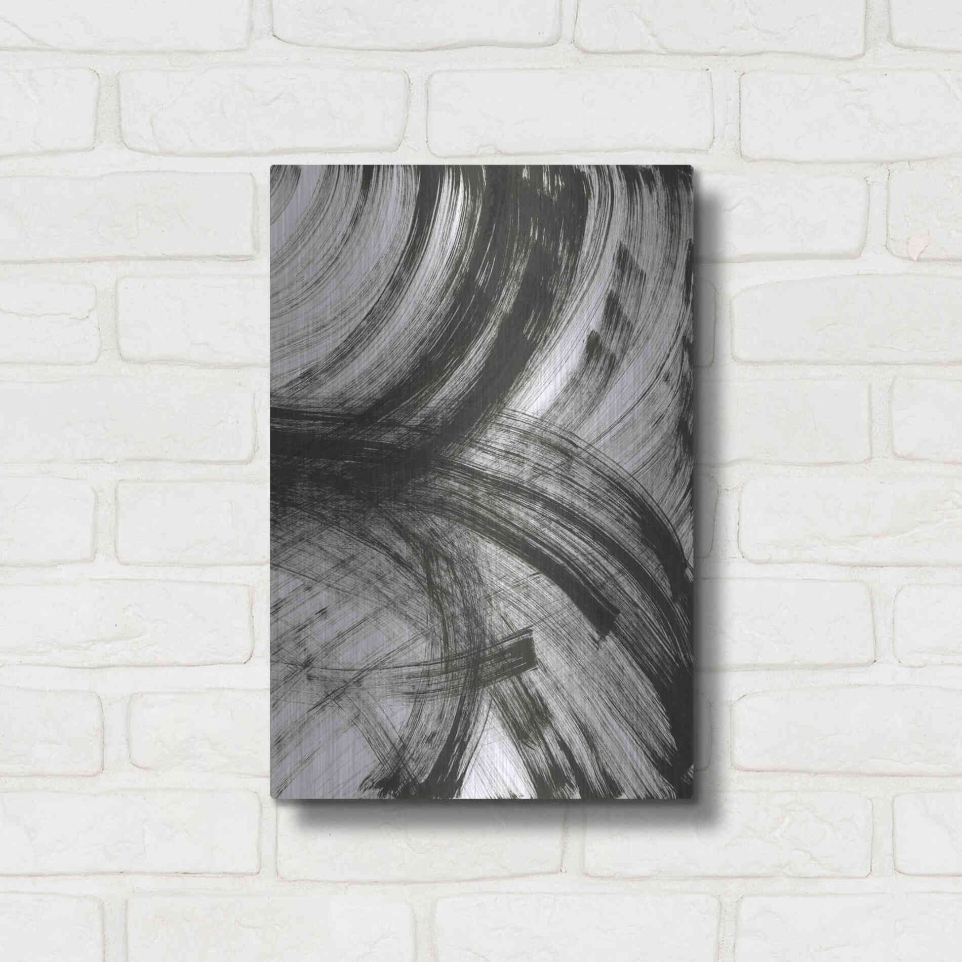 Luxe Metal Art 'Wind' Metal Wall Art,12x16