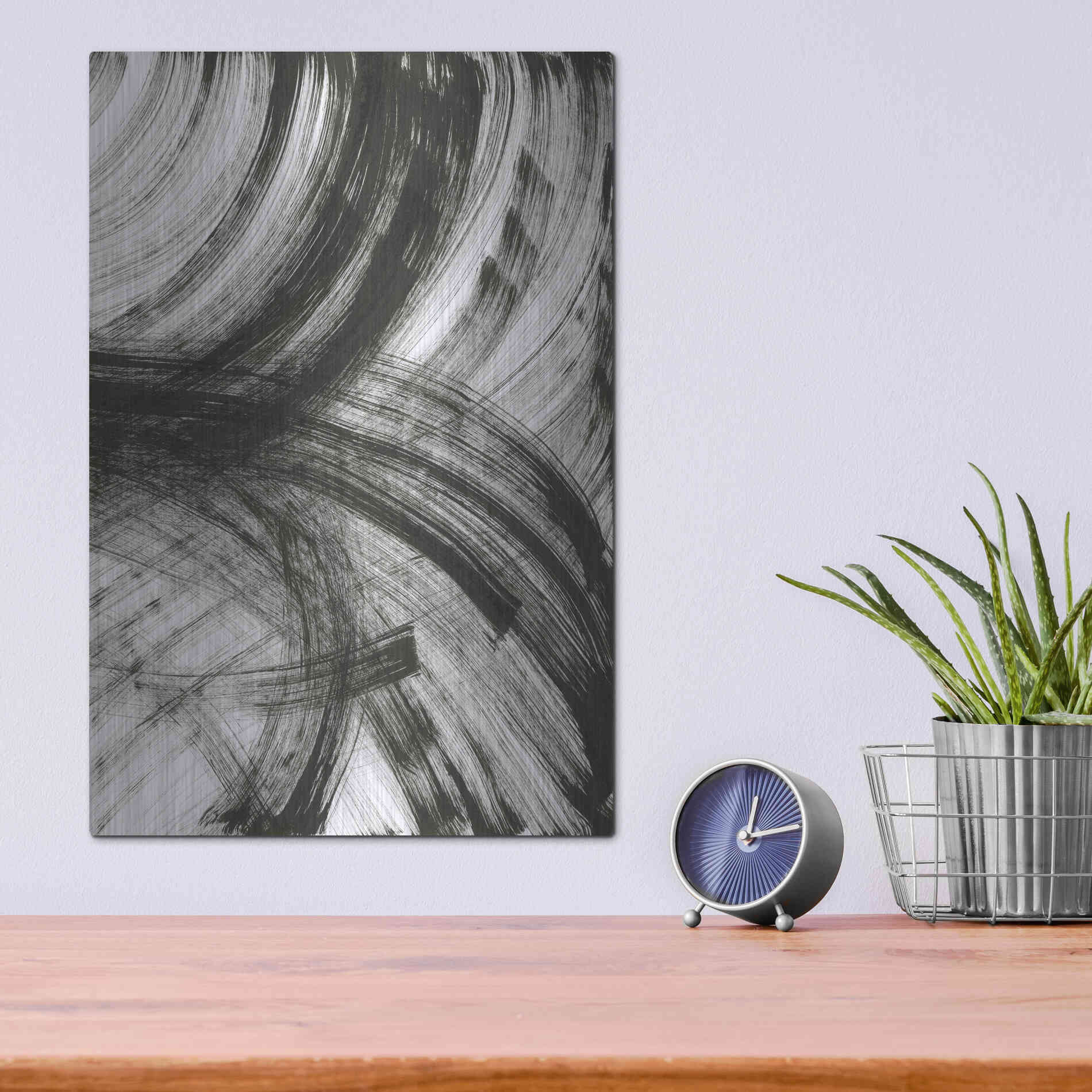 Luxe Metal Art 'Wind' Metal Wall Art,12x16